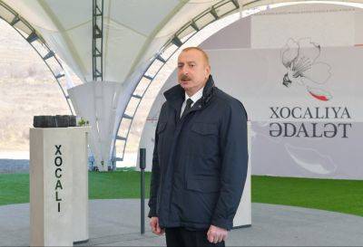 Ильхам Алиев - Президент Ильхам Алиев: То, что мы находимся в Ходжалы, означает восстановление исторической справедливости - trend.az - Азербайджан - Президент - район Ходжалинский
