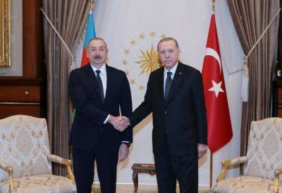 Ильхам Алиев - Реджеп Тайип Эрдоган - Президент Ильхам Алиев - Президент Ильхам Алиев позвонил Реджепу Тайипу Эрдогану - trend.az - Турция - Азербайджан - Президент