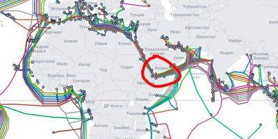 Globes: хуситы повредили четыре подводных кабеля в Красном море - obzor.lt - Израиль - Египет - Сша - Индия - Англия - Эмираты - Саудовская Аравия - Юар - Джидда - Джибути - Республика Джибути