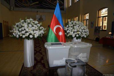 Ильхам Алиев - Фазиль Мустафа - Захид Орудж - Гудрат Гасангулиев - Фуад Алиев - Рази Нуруллаев - В Зангилан-Губадлинском избирательном округе проголосовало более 71 процента избирателей - trend.az - Азербайджан - Президент