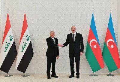 Ильхам Алиев - Джамал Рашид - Абдель Латиф - Президент Ирака позвонил Президенту Ильхаму Алиеву - trend.az - Ирак - Азербайджан - Президент