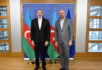Ильхам Алиев - Шарль Мишель - Президент Ильхам Алиев - Шарль Мишель позвонил Президенту Ильхаму Алиеву - trend.az - Евросоюз - Азербайджан - Президент