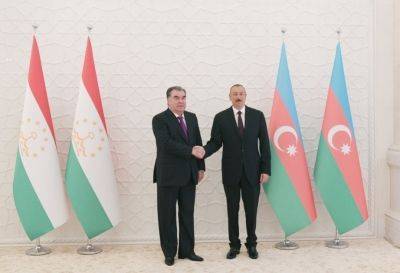 Ильхам Алиев - Эмомали Рахмон - Президент Ильхам Алиев - Эмомали Рахмон позвонил Президенту Ильхаму Алиеву - trend.az - Азербайджан - Таджикистан - Президент