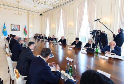 Ильхам Алиев - Алиев - Президент Ильхам Алиев: Мы радуемся успехам Казахстана - trend.az - Азербайджан - Казахстан - Президент