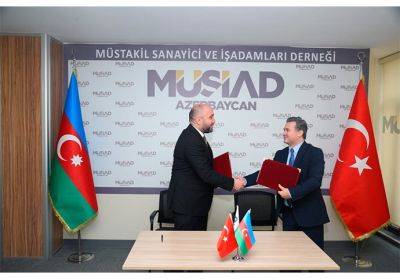 Руфиз Хафизоглу - Рашад Джабирли - MÜSİAD Азербайджан и медиаплатформа TurkicWorld подписали меморандум о партнерстве (ФОТО) - trend.az - Турция - Азербайджан