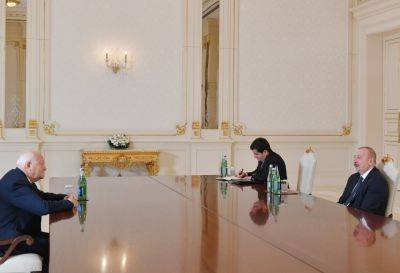 Ильхам Алиев - Президент Ильхам Алиев - Алиев - Президент Ильхам Алиев принял верховного представителя Альянса цивилизаций ООН - trend.az - Азербайджан - Президент