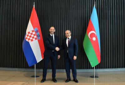 Микаил Джаббаров - Обсуждены приоритеты экономического сотрудничества между Азербайджаном и Хорватией (ФОТО) - trend.az - Азербайджан - Хорватия