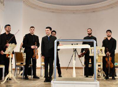 Фото-Кямран Багиров - Выразительно, слаженно, красиво - концерт камерного оркестра имени Гара Гараева (ФОТО) - trend.az - Азербайджан - Баку