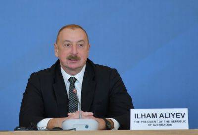 Ильхам Алиев - Президент Ильхам Алиев: Мы восстановили историческую справедливость и международное право, настало время положить конец враждебности в регионе - trend.az - Азербайджан - Президент
