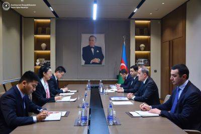 Джейхун Байрамов - Джейхун Байрамов принял посла Китая в связи с завершением его дипмиссии - trend.az - Китай - Азербайджан