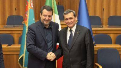 Рашид Мередов - Маттео Сальвини - Туркменистан и Италия подписали два транспортных соглашения - trend.az - Италия - Туркмения