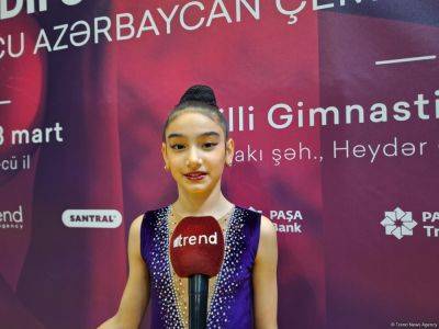 Хорошо выступила на чемпионате Азербайджана по художественной гимнастике – юная спортсменка - trend.az - Азербайджан