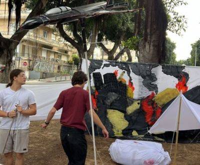 "Активисты солидарности с Газой" построили "Рафиах" на бульваре Ротшильд - mignews.net - Тель-Авив - Газой