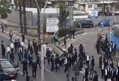 С криками "нацисты!": харедим пытались перекрыть шоссе №4 - mignews.net - Израиль