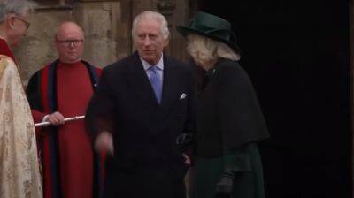 принц Уильям - Кейт Миддлтон - король Карл III (Iii) - Charles Iii III (Iii) - Король Карл III впервые вышел в свет после объявления о раке: фото и видео - mignews.net - Англия