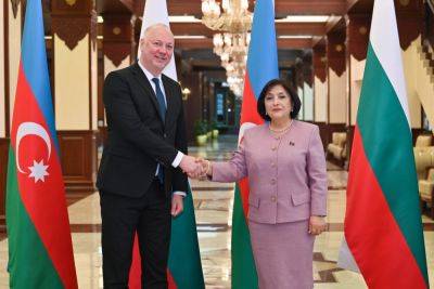 Сахиба Гафарова - Сахиба Гафарова провела обсуждения с председателем Народного Собрания Болгарии (ФОТО) - trend.az - Азербайджан - Болгария
