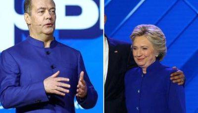Хиллари Клинтон - Дмитрий Медведев - Скажите Хиллари, что у нее пиджак украли - mignews.net