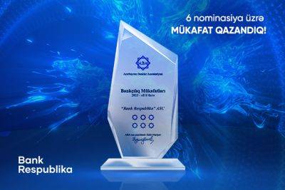 Банк Республика получил 6 наград в 6 номинациях - trend.az - Азербайджан