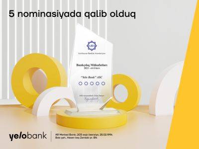 Yelo Bank победил в 5 номинациях! - trend.az - Азербайджан