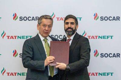 Ровшан Наджаф - SOCAR и ОАО "Татнефть" подписали соглашение в сфере нефтехимии - trend.az - Азербайджан - республика Татарстан - Президент
