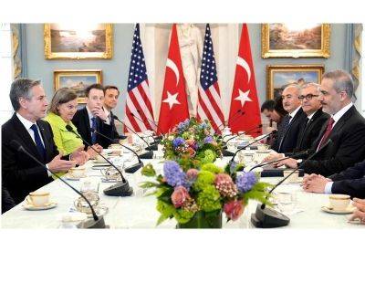 Энтони Блинкен - Хакан Фидан - США и Турция обязались работать над продвижением прочного мира между Азербайджаном и Арменией - trend.az - Сша - Вашингтон - Армения - Турция - Азербайджан