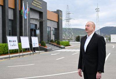 Ильхам Алиев - Президент Ильхам Алиев - Президент Ильхам Алиев принял участие в открытии электроподстанции «Гаджиалылы» и Регионального учебного центра в Габалинском районе (ФОТО) - trend.az - Азербайджан - Президент - район Габалинский