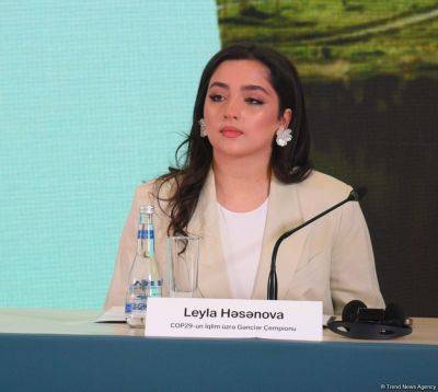 Лейла Гасанова - Лейла Гасанова рассказала о деятельности молодежи на COP29 - trend.az - Азербайджан