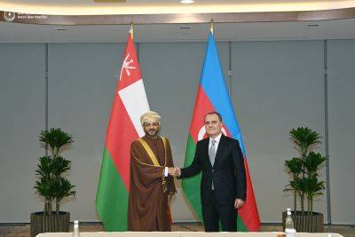 Джейхун Байрамов - Обсуждены двусторонние связи между Азербайджаном и Оманом (ФОТО) - trend.az - Азербайджан - Узбекистан - Оман