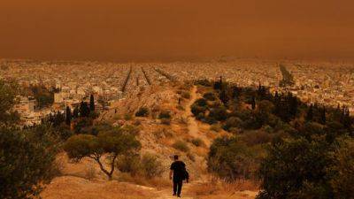 Как на Марсе: в Греции оранжевый воздух из-за песчаной бури - скоро будет в Израиле - vesty.co.il - Израиль - Кипр - Финляндия - Греция