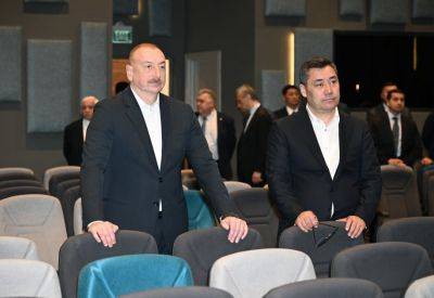 Президент Ильхам Алиев и Президент Садыр Жапаров ознакомились с Агдамским конференц-центром (ФОТО) - trend.az