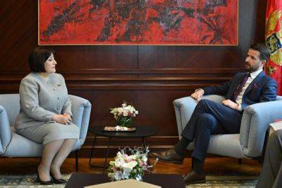 Ильхам Алиев - Сахиба Гафарова - Сахиба Гафарова передала президенту Монтенегро приглашение на COP29 (ФОТО) - trend.az - Азербайджан - Президент