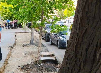 Тротуар в Ясамале, который пытались превратить в парковку, вернули пешеходам (ФОТО/ВИДЕО) - trend.az - Азербайджан - Баку - район Ясамальский, Баку