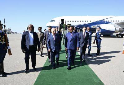Гейдар Алиев - Эльнур Мамедов - Ягуб Эйюбов - Дени Сассу-Нгессо - Президент Конго прибыл с официальным визитом в Азербайджан - trend.az - Азербайджан - Конго - Президент