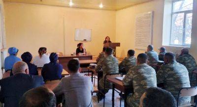В Н-ской воинской части состоялась встреча с военнослужащими и гражданскими служащими - минобороны Азербайджана - trend.az - Азербайджан