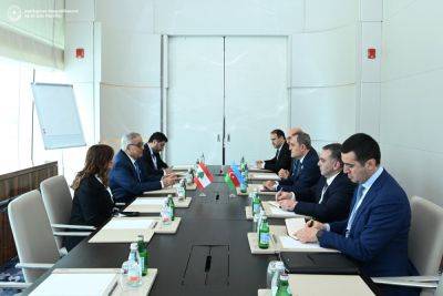 Джейхун Байрамов - Абдалла Бухабиб - Джейхун Байрамов встретился с министром иностранных дел и диаспоры Ливана - trend.az - Катар - Ливан - Азербайджан