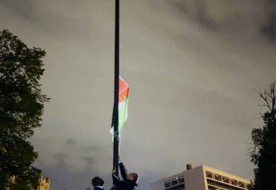 Полиция сняла палестинский флаг в городском колледже Нью-Йорка - mignews.net - Палестина - Нью-Йорк - Сша - Нью-Йорк