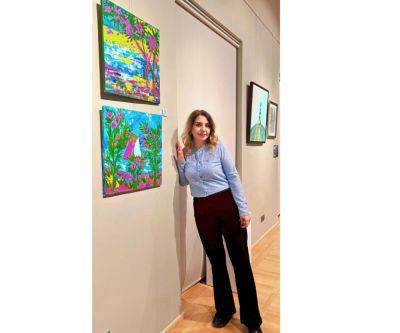Азербайджанская художница Нурлана Гаджиева участвует в выставке, проходящей в Турции (ФОТО) - trend.az - Турция - Стамбул - Азербайджан