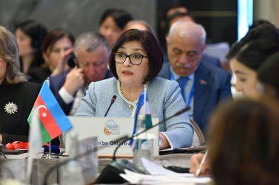 Ильхам Алиев - Сахиба Гафарова - Сахиба Гафарова проинформировала на форуме в Самарканде о подготовке к COP29 - trend.az - Азербайджан - Узбекистан - Самарканд