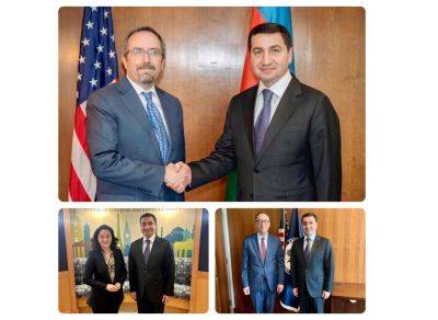 Хикмет Гаджиев - Хикмет Гаджиев встретился с представителями правительства США - trend.az - Сша - Армения - Азербайджан - Президент