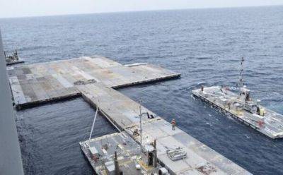 Четыре военных судна сели на мель у пирса для доставки помощи в Газу - mignews.net - Израиль - Сша