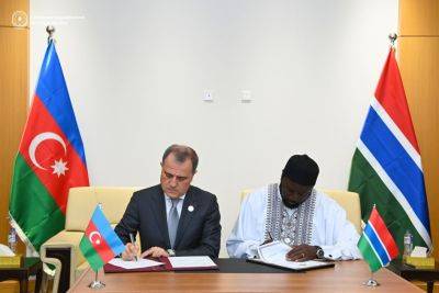 Джейхун Байрамов - Азербайджан и Гамбия отменяют визовый режим для владельцев дипломатических паспортов (ФОТО) - trend.az - Азербайджан - Гамбия