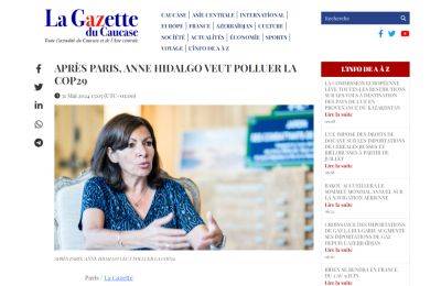 Претензии мэра Парижа к Азербайджану выглядят абсолютно лицемерными - La Gazette du Caucase - trend.az - Армения - Франция - Азербайджан - Париж