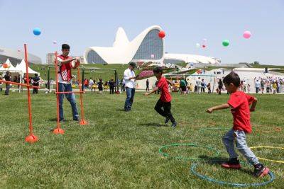 Гейдар Алиев - В парке Центра Гейдара Алиева состоялся Детский фестиваль (ФОТО) - trend.az - Азербайджан