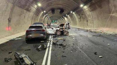 Три машины столкнулись в туннеле на севере Израиля: пострадавшие в тяжелом состоянии - vesty.co.il - Израиль
