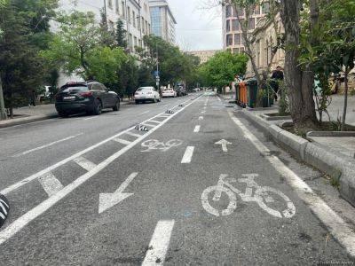 В Азербайджане устанавливаются правила пользования велосипедной полосой транспортными средствами - trend.az - Азербайджан