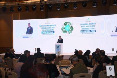 Фаиг Муталлимов - В Баку начал работу Международный форум "Солидарность ради зеленого мира: от отходов к ценности для устойчивого будущего" (ФОТО) - trend.az - Азербайджан
