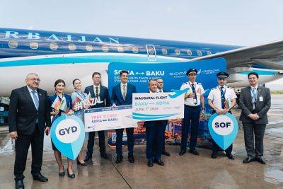 Гусейн Гусейнов - AZAL выполнил первый рейс в Софию (ФОТО) - trend.az - Азербайджан - Болгария - София - Sofia