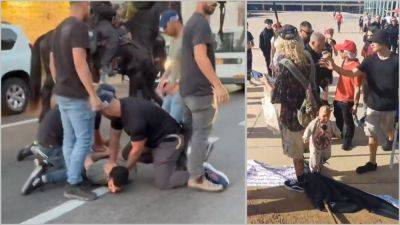 Полиция разогнала антиизраильскую демонстрацию в Хайфе, в Тель-Авиве арестованы 10 левых фанатиков - 9tv.co.il - Тель-Авив