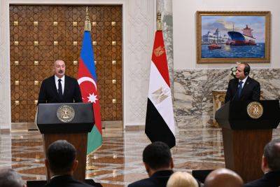Ильхам Алиев - Президент Ильхам Алиев и Президент Абдель-Фаттах ас-Сиси выступили с заявлениями для прессы (ВИДЕО/ФОТО) - trend.az - Египет - Каир - Азербайджан - Президент