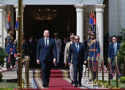Ильхам Алиев - Президент Ильхам Алиев - В Каире состоялась церемония официальной встречи Президента Ильхама Алиева (ФОТО/ВИДЕО) - trend.az - Египет - Каир - Азербайджан - Президент